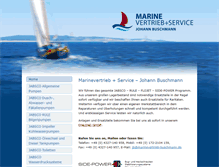 Tablet Screenshot of marinevertrieb-buschmann.de